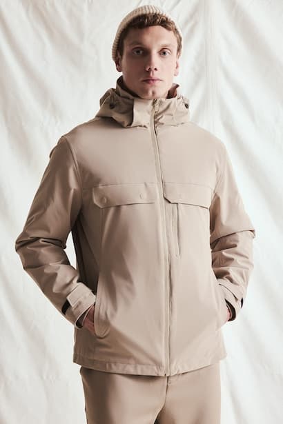 Regular Fit Waterproof Jacket Coat