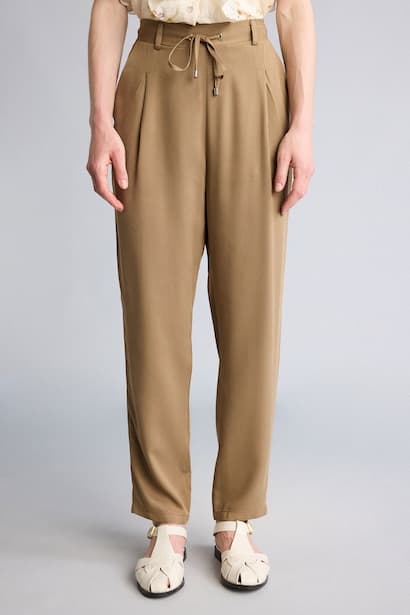 Wide Leg Normal Waist Belmando Trousers (3)