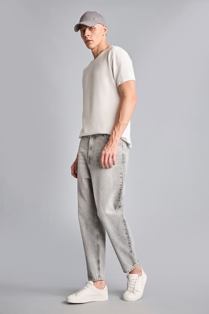 Balloon Fit Wide Leg Jeans