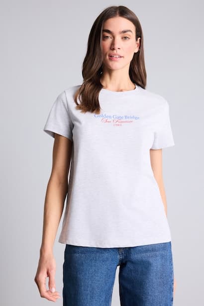 Regular Fit Crew Neck Printed Short Sleeve T-Shirt (3)