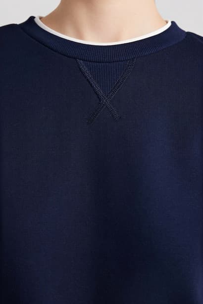 Relax Fit Plain Sweatshirt (٤)