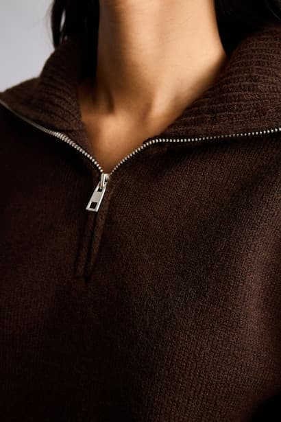 Regular Fit Turtleneck Half-Zip Pullover (4)