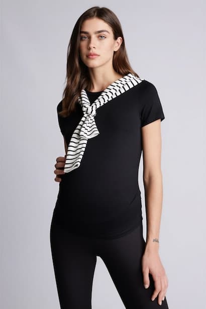 Regular Fit Short Sleeve Maternity Top Maternity Wear Top
