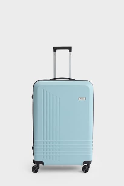 Unisex Large Hard-Shell Rolling Travel Suitcase