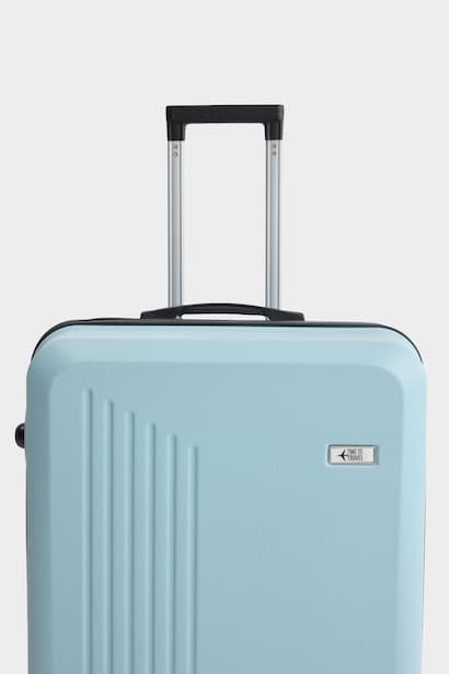 Unisex Large Hard-Shell Rolling Travel Suitcase (٣)