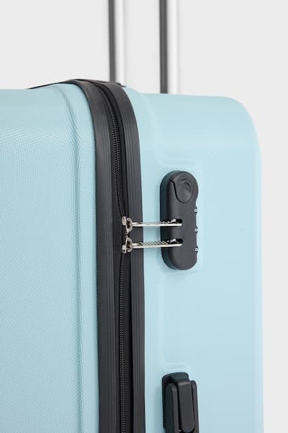 Unisex Large Hard-Shell Rolling Travel Suitcase (٤)