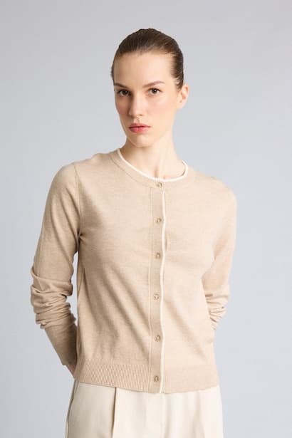 Regular Fit Crew Neck Cardigan (3)