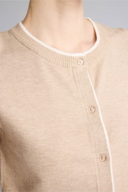 Regular Fit Crew Neck Cardigan (4)
