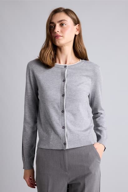 Regular Fit Crew Neck Cardigan (3)