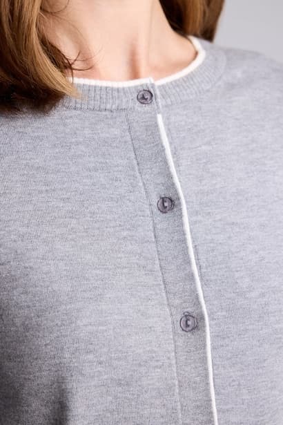 Regular Fit Crew Neck Cardigan (4)