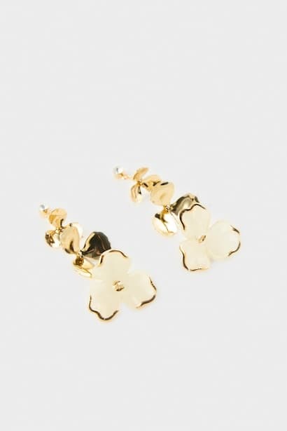 Woman Flower Pattern Earrings Jewellery (٣)