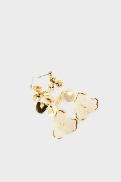Woman Flower Pattern Earrings Jewellery (٤)