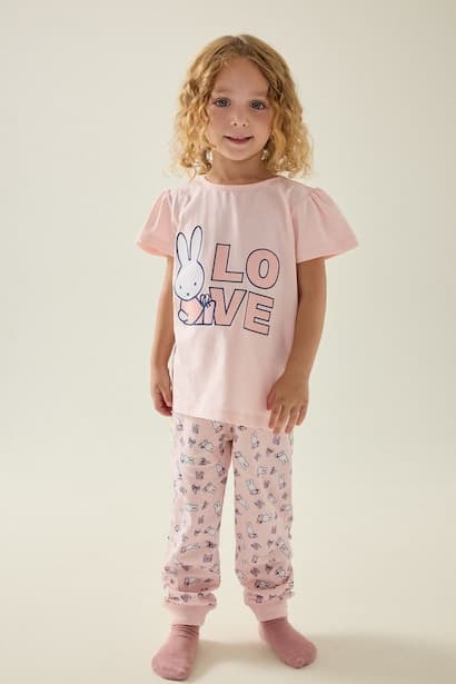 Baby Girl 2-Pack Light Pink Miffy Pyjamas Homewear