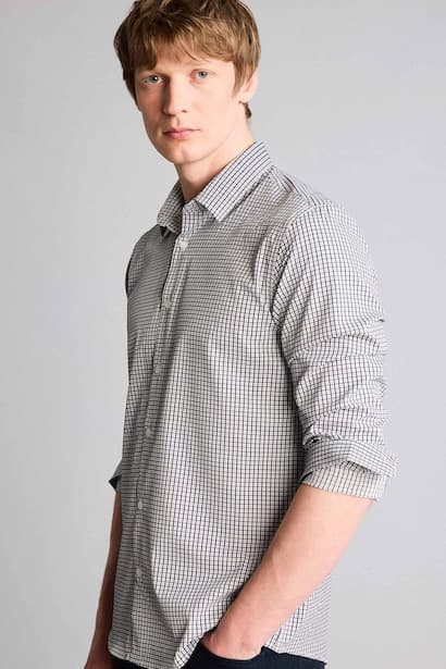 Slim Fit Popeline Long Sleeved Shirt