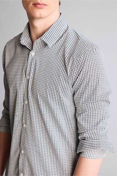 Slim Fit Popeline Long Sleeved Shirt (٤)