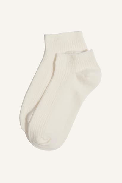 Girl 5 Piece Cotton Short Socks (٣)