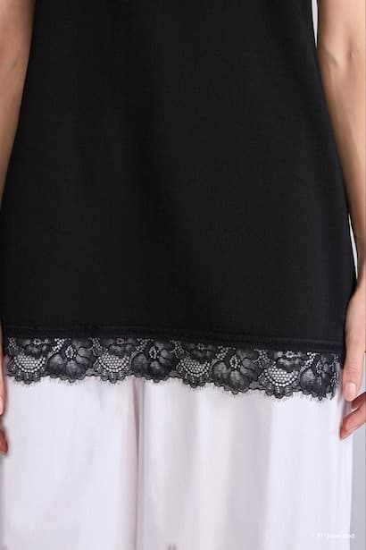 Slim Fit Crew Neck Short Sleeve Tunic Modest (4)