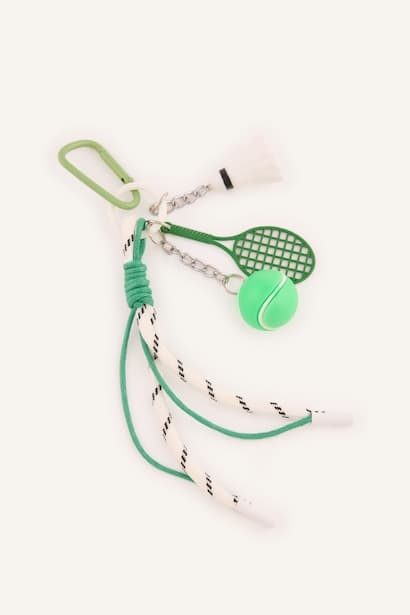 Woman Tennis Keychain