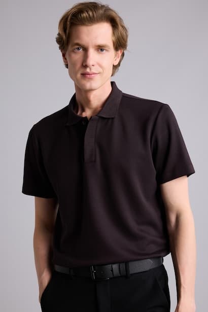Regular Fit Short Sleeve Polo T-Shirt (4)