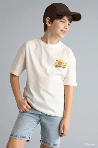 Boy Printed Short Sleeve T-Shirt