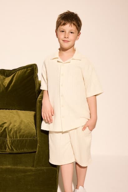 Boy Oversize Fit Short Sleeve Polo T-Shirt