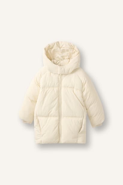 Baby Girl Waterproof Hooded Zip-Up Puffer Jacket Coat