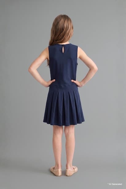 Girl Sleeveless Dress (٤)