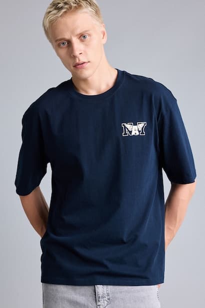 Boxy Fit Short Sleeve Back Print T-Shirt (3)