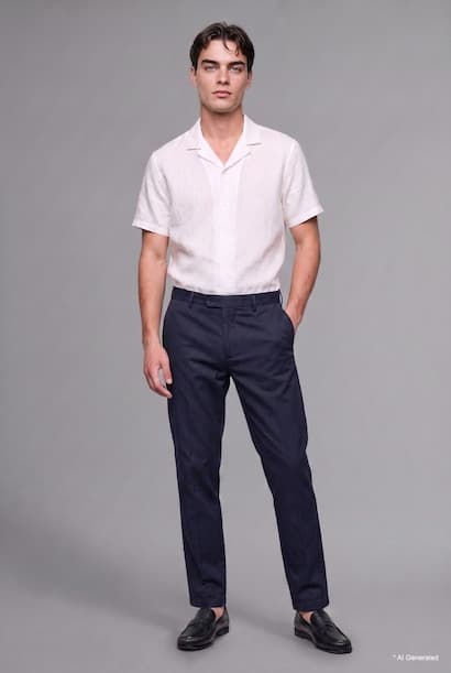 Relaxed Fit Classic Pleated Trousers