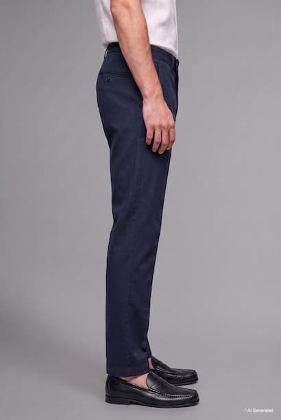 Relaxed Fit Classic Pleated Trousers (٣)