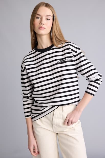 100% Cotton Regular Fit Striped T-Shirt