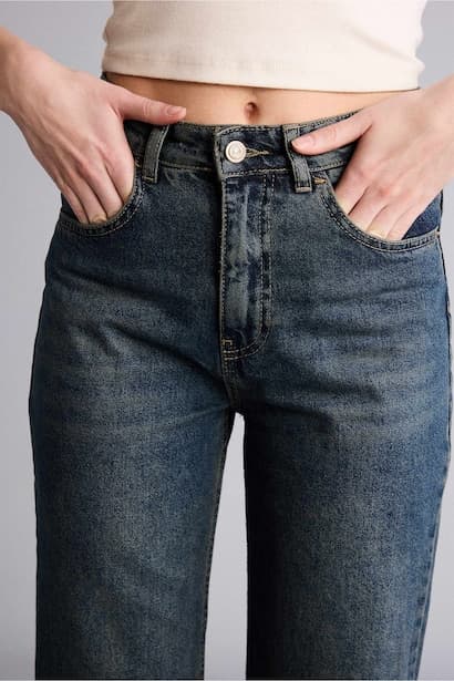 90's High Waist Wide Leg Jeans (4)