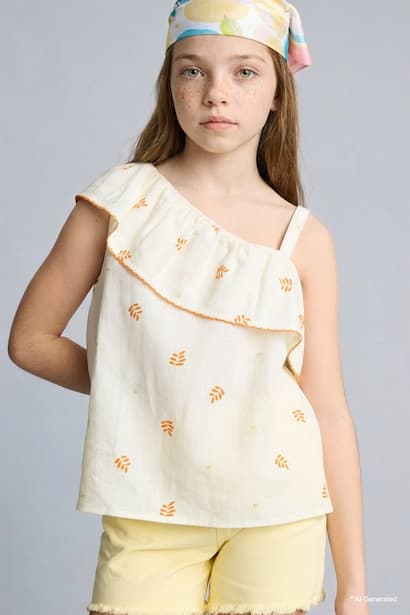 Girl Short Sleeve Blouse