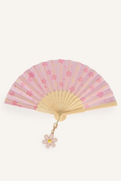 Girl Floral Pink Fan