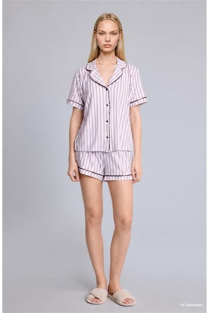 Regular Fit Softshell 2 Piece Pyjama Set Homewear Set