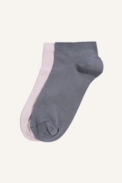 Woman 2-Pack Seamless Modal Short Socks Bobby Socks