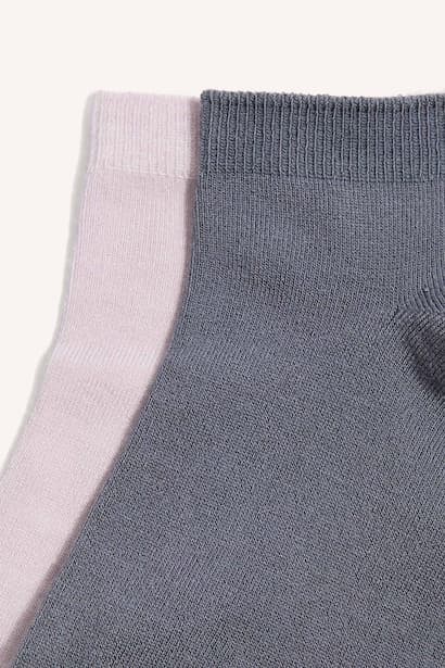 Woman 2-Pack Seamless Modal Short Socks Bobby Socks (٤)