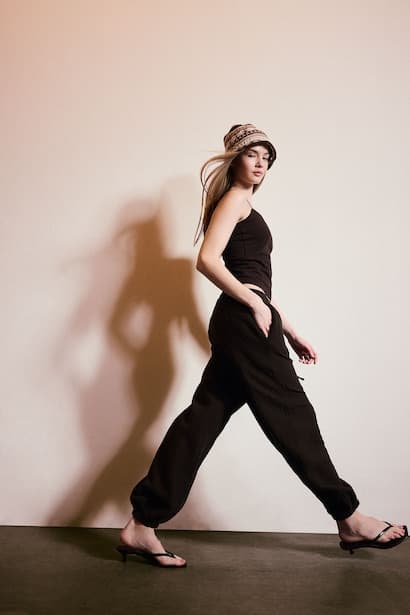 Normal Waist Balloon Fit Trousers