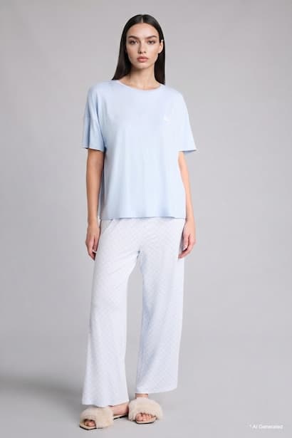 2 piece Regular Fit Pyjamas Set Homewear Set