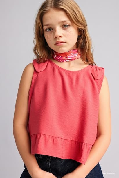 Girl Short Sleeve Blouse