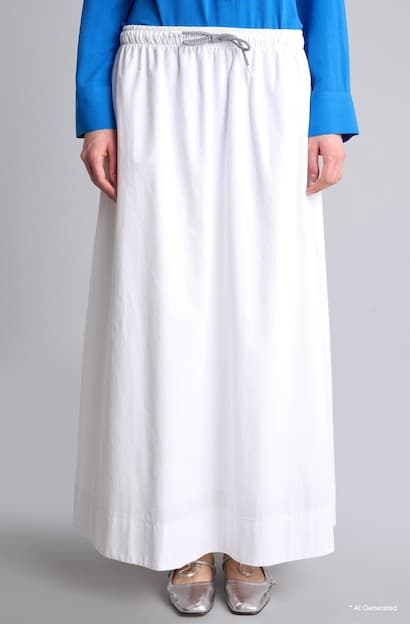 A Cut Poplin Maxi Skirt (3)