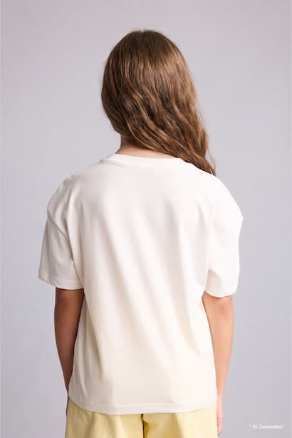 Girl Fruit Print Short Sleeve T-Shirt (٣)