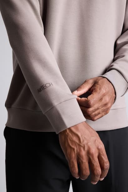 Standard Fit Ultra Soft Basic Modal High Neck Half-Zip Sweatshirt (٤)