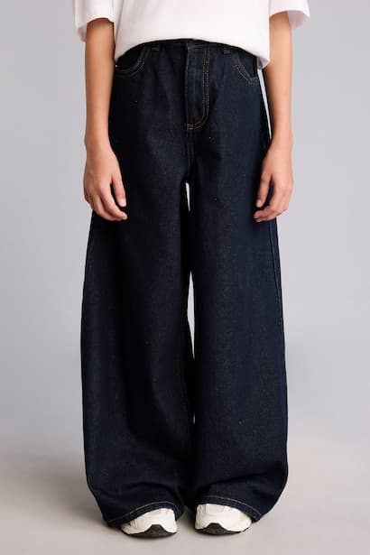 Girl 90's Wide Leg Jeans (٣)