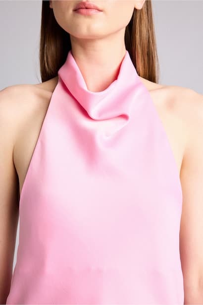Regular Fit Degaje Neck Sleeveless Blouse (4)