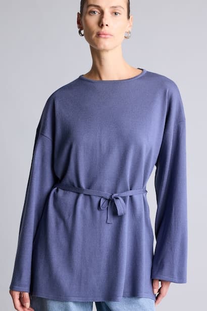 Relax Fit Knitwear Tunic Modest