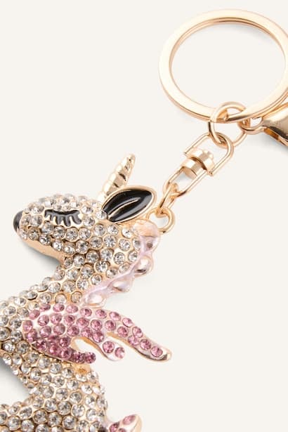 Woman Stone Unicorn Keychain (٣)