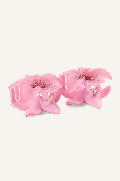 Woman 2 Piece Flower Hair Clips (3)