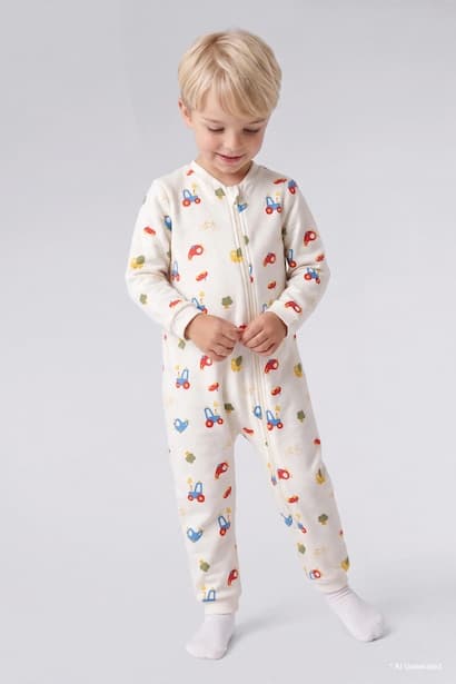 Baby Boy 100% Cotton 1.6 TOG Sleeping Jumpsuit Overalls