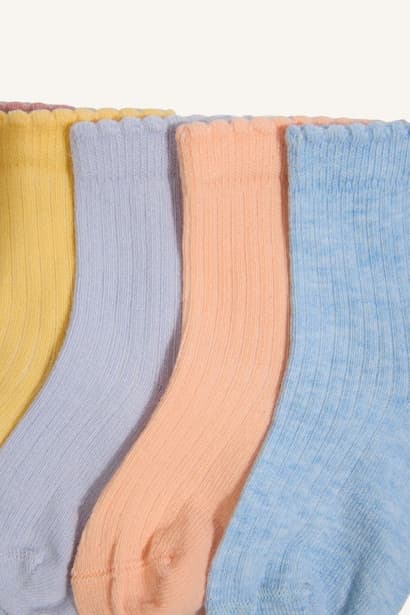 Baby Girl 5 Piece Long sock (٣)